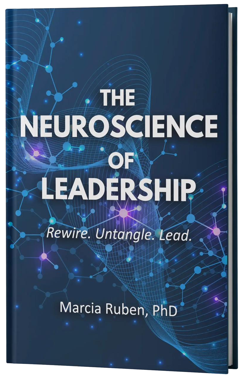 The Neuroscience of Leadership: Rewire. Untangle. Lead. — book cover, 3D render